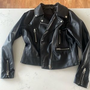 Slightly cropped Torrid leather jacket
